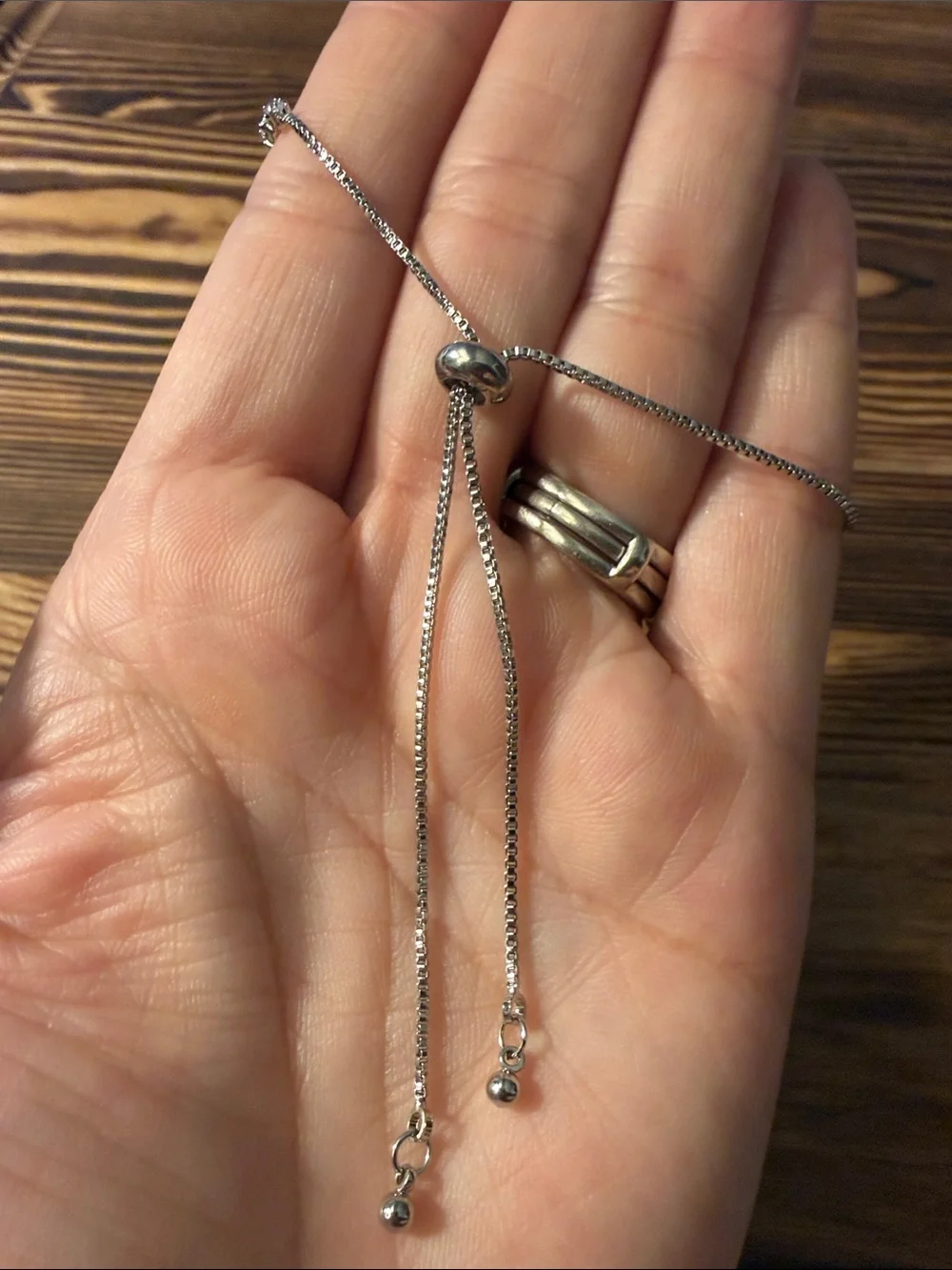 Adjustable Silver-Tone Slider Bracelet GG for Women